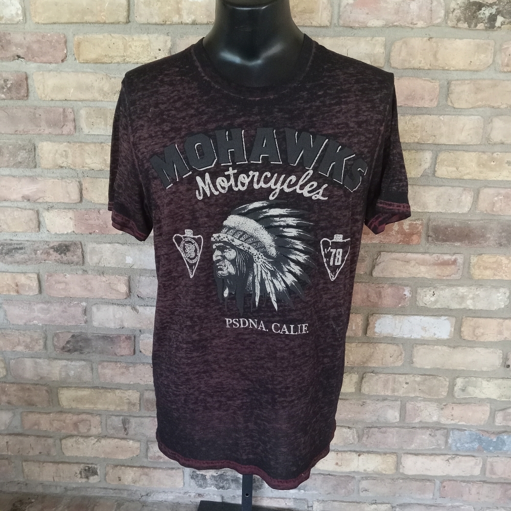 Salvage Supply Co. Mowhawks MotorcyclesT Shirt SIZE L